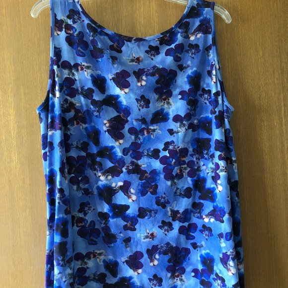 Violet print tank top - Picture 3 of 3